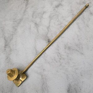 VTG Brass Pilgrim Head Candle Snuffer